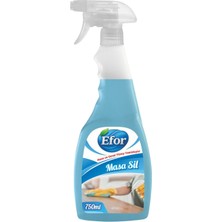 Efor Masa ve Genel Yüzey Temizleyici 750 ml | Iz Bırakmayan Hijyenik Sprey Temizlik