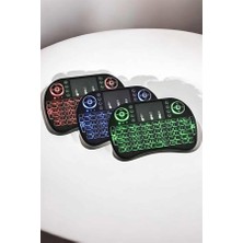 Renklime USB Bağlantılı Mini Q Klavye Işıklı Tüm Cihazlara Uyumlu