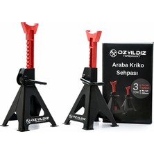 özyıldız Araba Sehpası 3 Ton - Kriko Standı Araç Altı Sehpa (2 Adet Set)