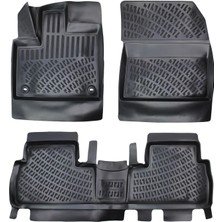 Rizline Peugeot Rifter 2019 Sonrası 3D Havuzlu Paspas | Katlanamayan Ön Yolcu Koltuğu