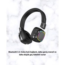 Renklime Yüksek Ses Kaliteli Kablosuz Kulak Üstü Kulaklık – Bt 5.3