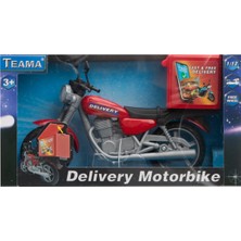 Kaia Life Model Plastik Kırmızı Kurye Motorsikleti