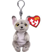 Kaia Life Ty Beanie Bellies Peluş Gri Köpek Anahtarlık Wilfred