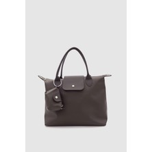 Wuclo Urbel Kapak Detaylı Cüzdanlı Çapraz Askılı El, Kol ve Omuz Çantası Acı Kahve