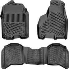 Rizline Dodge Ram 1500 Crew Cab/halı Zemin/ Otomatik Vites 2009-2019 3D Havuzlu Paspas