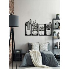 Çetiner Group Kaktüs Çerçeve Serisi – Ahşap Duvar Dekoru (4’lü Set)