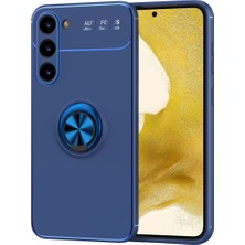 ZM Store Galaxy S23 Plus Uyumlu Kılıf Yüzük Standlı Pürüzsüz ve Soft Yüzey Ravel Kapak