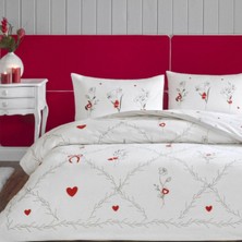 Taç Ranforce Çift Kişilik Nevresim Takımı Amoura Sevgililer Gününe Özel