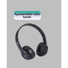 Renklime Ayarlanabilir Baş Bandı ve Yumuşak Kulak Yastıklı Bluetooth Kulaklık
