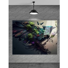Beta Moda Hub 3D Kuşlar Cam Tablo Ev Dekorasyon,balkon Dekorasyonu,dekoratif,duvar Tablo,mutfak Tablo