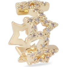 The Originals Vip Gold Renk Yıldız Model Earcuff Kıkırdak Küpe