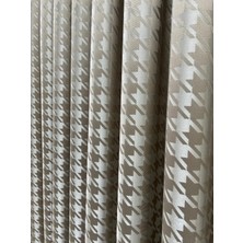 Perde Merkezi Kazayağı Krem Bej Fon Perde Salon ve Misafir Odalarına Uygun 1/3 Sık Pileli Tek Kanat Lüks Modern Fon Perde