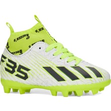 Celira Hkursat NS01 Beyaz Sarı Erkek Çocuk Çoraplı Halısaha Krampon