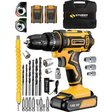 Normadia Çift Akülü Metal Şanzıman Matkap Seti ve Hediye Vidalama Takımı