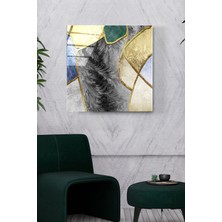 Beta Moda Hub Soyut Cam Tablo, Dekoratif Cam Tablo