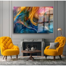 Beta Moda Hub Rengarenk Işıklar Görünüm Salon Için Yatay Tablo Cam Tablo Kırılmaz Lüks Cam Tablo Ev Hediyesi