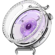 Sneezy Huawei Watch Gt6 41MM Ile Uyumlu Zarif Kristal Taşlı Kasa Koruyucu Kılıf