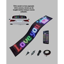 Renklime USB Girişli Rgb LED Tabela Ayarlanabilir Parlaklık ve Kayan Yazı Özellikli