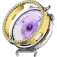 Sneezy Huawei Watch Gt6 41MM Ile Uyumlu Zarif Kristal Taşlı Kasa Koruyucu Kılıf