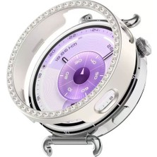 Sneezy Huawei Watch Gt6 41MM Ile Uyumlu Zarif Kristal Taşlı Kasa Koruyucu Kılıf