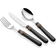 Rivadossi Sandro Classic Siyah 24 Parça Çatal Bıçak Seti