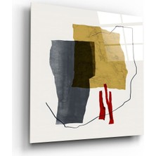 Beta Moda Hub Soyut Desen Cam Tablo