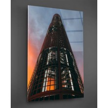 Beta Moda Hub Gün Batımı Kule Cam Tablo