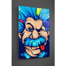 Beta Moda Hub Renkli Albert Einstein Cam Tablo