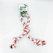 Storozde Eurodog Diş Ipi Halka Üç Düğüm Kırmızı Beyaz 30 cm