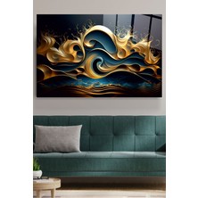 Beta Moda Hub Soyut Cam Tablo, Dekoratif Cam Tablo