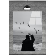 Beta Moda Hub Metacam Üzgün Adam Serisi Cam Tablo