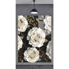 Beta Moda Hub Çiçek Dekoratif Temperli Cam Tablo