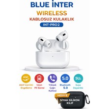 Qasul Pro2 Kablosuz Bluetooth Kulak Içi Kulaklık Ekstra Bas, Hd Arama, Şarj Kutulu + Siyah Kılıf Hediye