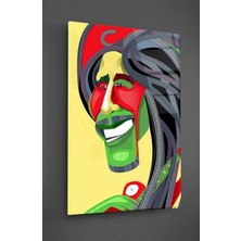 Beta Moda Hub Bob Marley Karikatür Cam Tablo