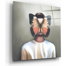 Beta Moda Hub Kelebek Düşler Cam Tablo | Hediyelik, Dekoratif, Ofis, Mutfak