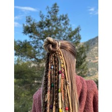 Örük Evi Afrika Örgülü Rasta Saç Tokası – El Yapımı Bohem Etnik Aksesuar