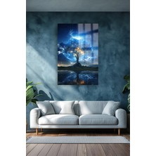 Beta Moda Hub Harika Ağaç Tasarımı Kırılmaz Cam Tablo Ev Hediyesi Iş Yeri Hediyesi Cam Tablo