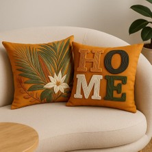 Desenli Kırlent Kılıfı 2'litakım