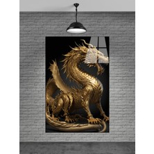 Beta Moda Hub Sarı Ejderha Cam Tablo Ev Dekorasyon,balkon Dekorasyonu,dekoratif,duvar Tablo,mutfak Tablo