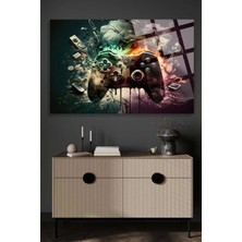 Beta Moda Hub Gamer Odası Için 4mm Kırılmaz Temperli Yüksek Çözünürlüklü Cam Tablo