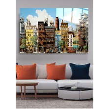 Beta Moda Hub Amerika Cam Tablo, Dekoratif Cam Tablo