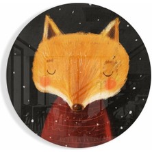 Beta Moda Hub Tilki Cam Tablo | Hediyelik, Dekoratif, Ofis, Mutfak