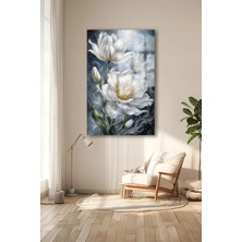 Beta Moda Hub Harika Çiçek Tasarımı Cam Tablo Ultra Canlı Renkli Kırılmaz Cam Tablo Ev Hediyesi Ofis Hediyesi