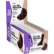 Born Winner Slim Protein Bar Cookies – Double Chocolate 12X60G