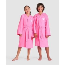 Arena Zeal Jr Robe/shockıng Pınk-Whıte Çocuk Bornozu