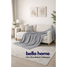 Bella Home Wellsoft Tv Battaniye | 130X170 cm | Koltuk & Tv Keyfi Için Sıcak ve Rahat