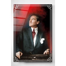 Beta Moda Hub Atatürk Cam Tablo, Dekoratif Cam Tablo