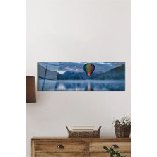 Beta Moda Hub Sıcak Hava Balonu Yansıması Panorama Cam Tablo, Darbelere Dayanıklı Kırılmaz Temperli