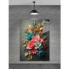 Beta Moda Hub Çiçek Cam Tablosu Ev Dekorasyon,balkon Dekorasyonu,dekoratif,duvar Tablo,mutfak Tablo,hediyelik