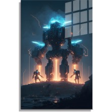 Beta Moda Hub Space/uzay Yapay Zeka Özel Tasarım Cam Tablo Ofis, Mutfak Çocuk Odası, Salon 09